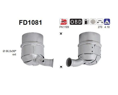 Filtro de partículas diésel FD1081