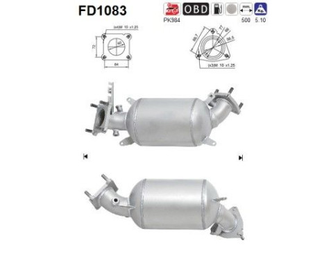 Filtro de partículas diésel FD1083