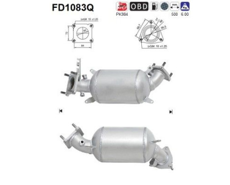 Filtro de partículas diésel FD1083Q