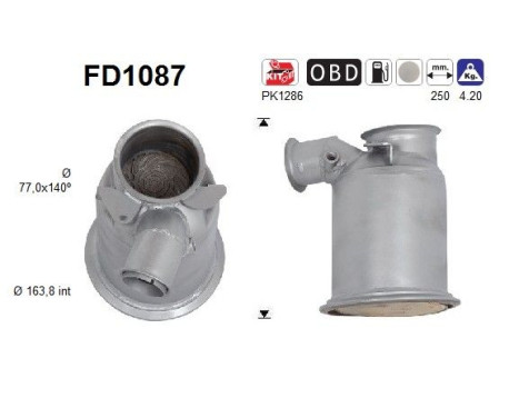 Filtro de partículas diésel FD1087