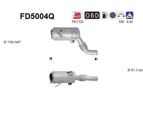 Filtro de partículas diésel FD5004Q