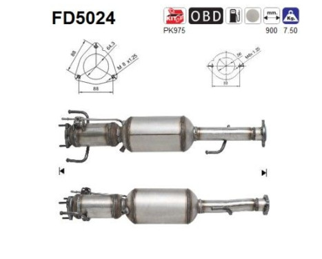 Filtro de partículas diésel FD5024