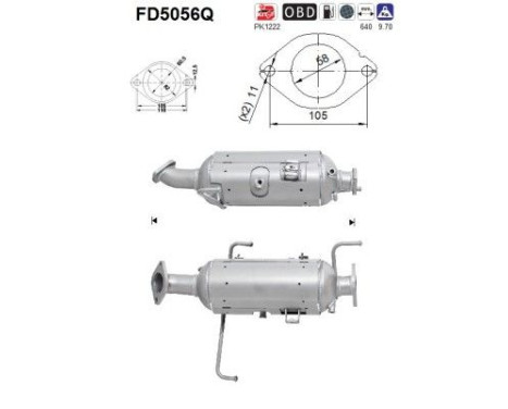 Filtro de partículas diésel FD5056Q