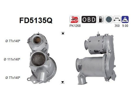 Filtro de partículas diésel FD5135Q