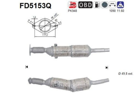 Filtro de partículas diésel FD5153Q