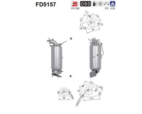 Filtro de partículas diésel FD5157
