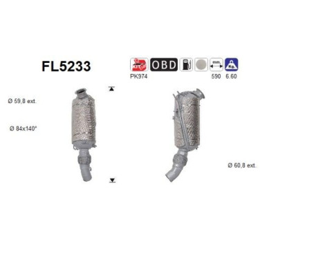 Filtro de partículas diésel FL5233