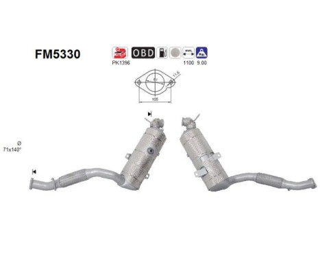 Filtro de partículas diésel FM5330