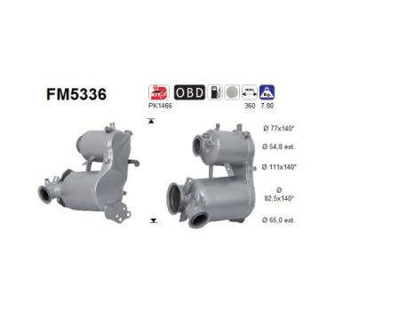 Filtro de partículas diésel FM5336