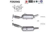 Filtro de partículas diésel, sistema de escape FD5254Q