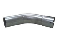 Curva de acero inoxidable de 45 grados