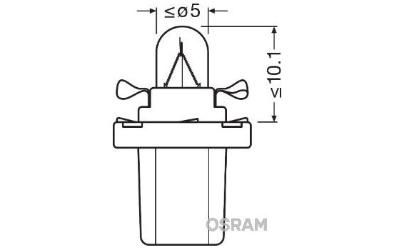 Osram B8.5d gris 24 V 1,2 W, Imagen 3