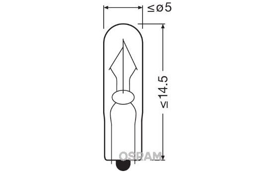 Osram Original Line W1.2W, 24V1W, Imagen 3