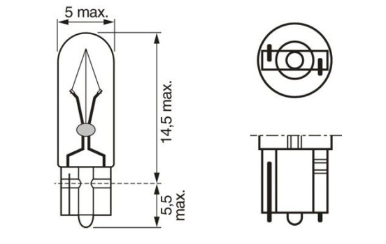 Bombillas Bosch Pure Light W1.2W, 12V1.2W (2 unidades), Imagen 7