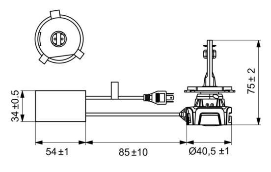 Bombillas LED Bosch Gigalight H4, 12V30W (2 unidades), Imagen 6
