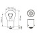 Bosch 12 V PY21W BAU15S, Miniatura 6