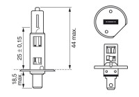 Bosch H1 STD 12V 55W, faro