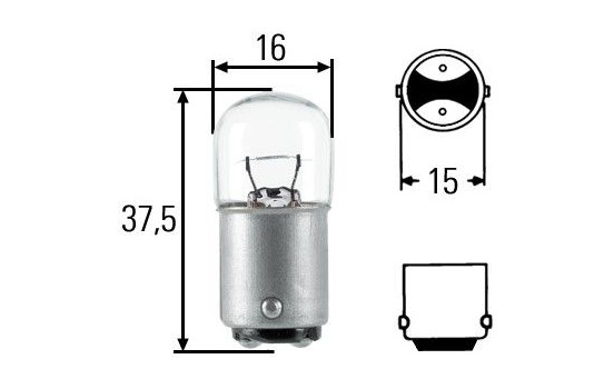 Hella Standard R5W, 12V5W, Imagen 2
