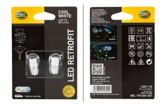 Kit de actualización LED Hella W2.1X9.5d 12V