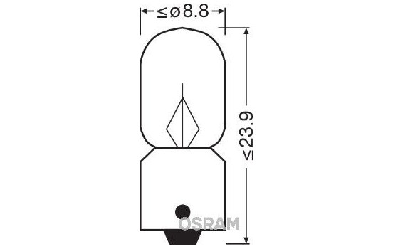 Osram Original T2W, 12V2W, Imagen 3