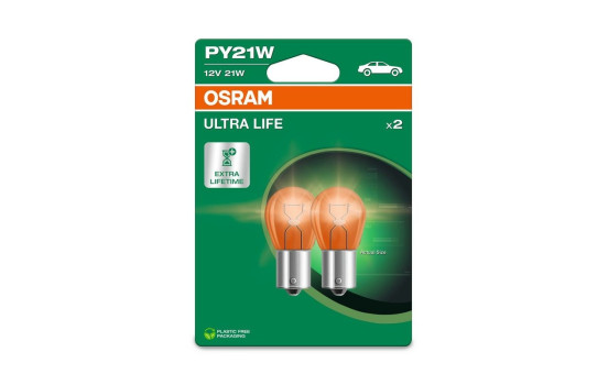 Osram Ultra Life PY21W, 12V21W (2 unidades)