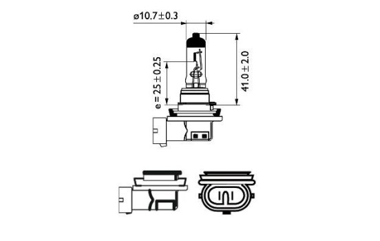 Philips H8 12 V 35 W PGJ19-1, Imagen 3