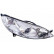 Faro delantero hasta '08 H7+H1 + Motor eléctrico 4060962 Van Wezel
