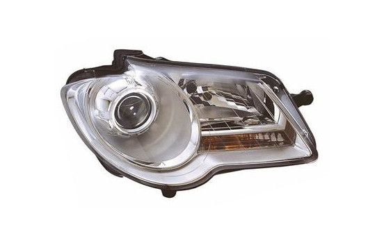 Faro derecho 2 X H7 Cromado incluido motor de ajuste 5857962 Van Wezel