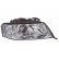 Faro derecho con intermitente 9/99 > 07/01 XENON D2S+H7 0316986 Van Wezel