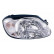 Faro derecho con intermitente H4 + intermitente blanco 8225964 Van Wezel