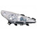 Faro derecho con intermitente H7+H7+H1 4029964 Van Wezel