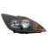 Faro derecho con intermitente NEGRO/NEGRO H1+H7 +Mot.Elinks 1866966 Van Wezel