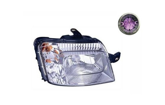 Faro derecho con luz intermitente a partir del año 2009 H4 incluido motor de ajuste 1711962 Van Wezel, Imagen 2