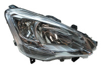 Faro derecho con luz intermitente H4 incluido motor de ajuste 0905962 Van Wezel