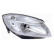 Faro derecho con luz intermitente H4 incluido motor de ajuste 7641962 Van Wezel