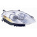 Faro derecho con luz intermitente hasta '10 H1+H1 incluido motor de ajuste 1629962 Van Wezel