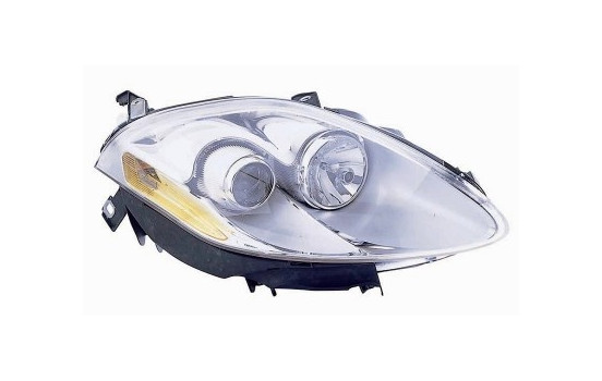 Faro derecho con luz intermitente hasta '10 H1+H1 incluido motor de ajuste 1629962 Van Wezel