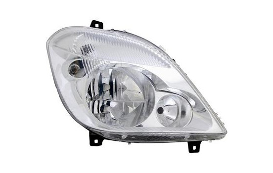 Faro derecho con ORIFICIO PARA LUZ ANTINIEBLA 3xH7 incluido MOTOR 3077964 Van Wezel