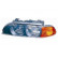 Faro izquierdo con intermitente Hasta -9/00 NARANJA H7+HB3 0639961 Van Wezel