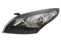 Faro izquierdo H7+H7 con motor de ajuste negro 4377963 Van Wezel