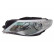 Faro izquierdo H7+H7 incluido motor de ajuste 5841961 Van Wezel