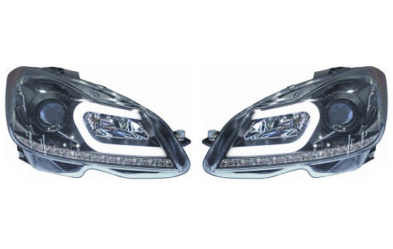 Faros delanteros compatibles con Mercedes Clase C W204 11- Negro 1672885 Diederichs