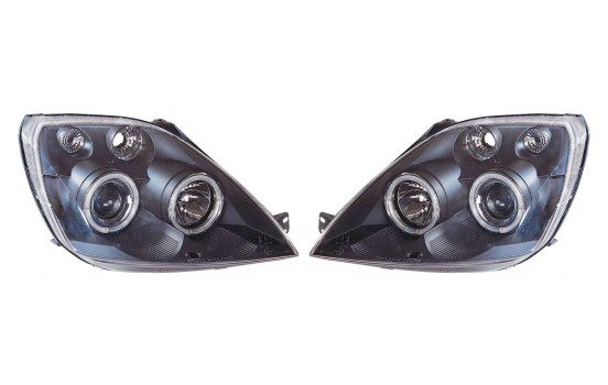 Juego de faros delanteros compatibles con Ford Fiesta V 2002-2008