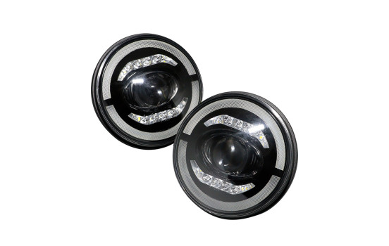 Juego de faros delanteros compatibles con Land Rover 90/110 y Defender