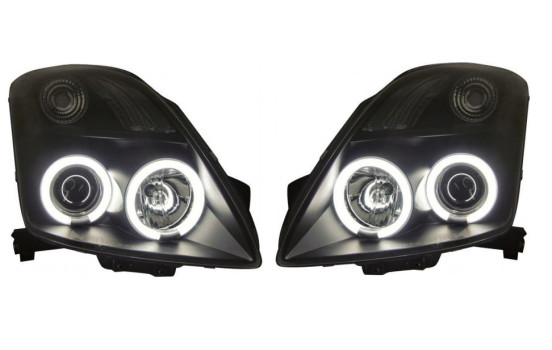 Juego de faros delanteros compatibles con Suzuki Swift II 2005-2010