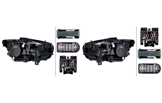 Juego de faros delanteros SET_1EX 015 558-311 Hella