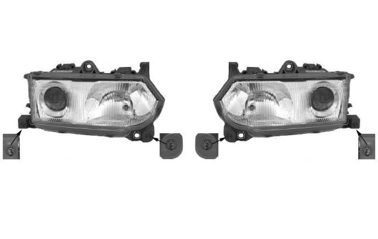Juego de faros delanteros