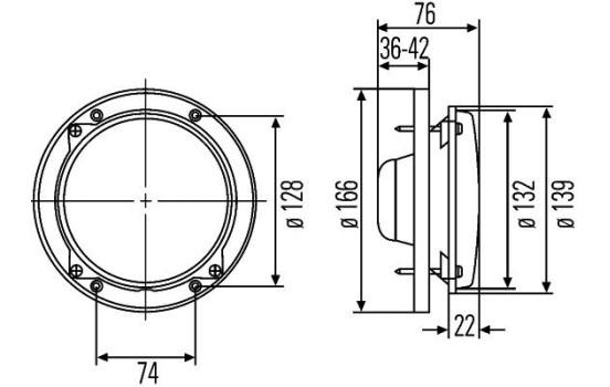 Faro 1L3 996 002-411 Hella, Imagen 3