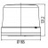 Lámpara LED Swing KL7000 10-32 V con imán naranja, Miniatura 3
