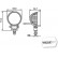LED de trabajo VF 10-30V 84mm cable de 2000 mm, Miniatura 3